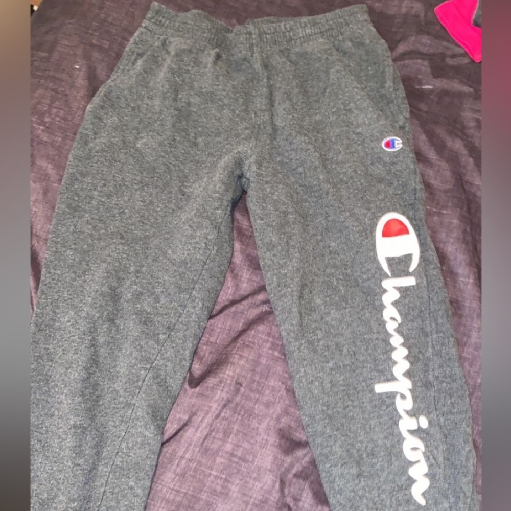 champion sweatpants. size: large